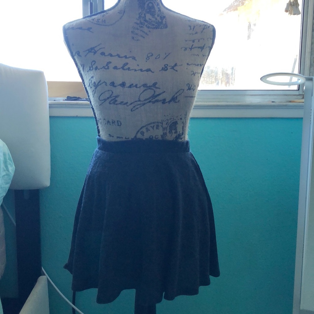 Grey/charcoal mini skirt